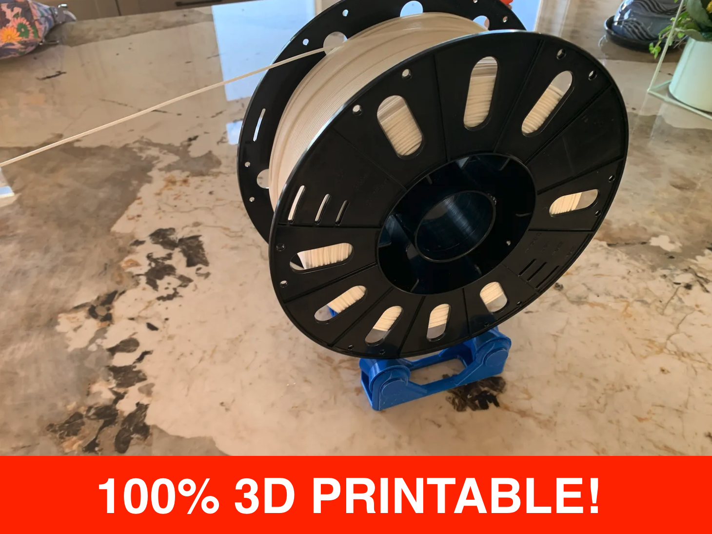 100% 3D Printed large Spool Holder