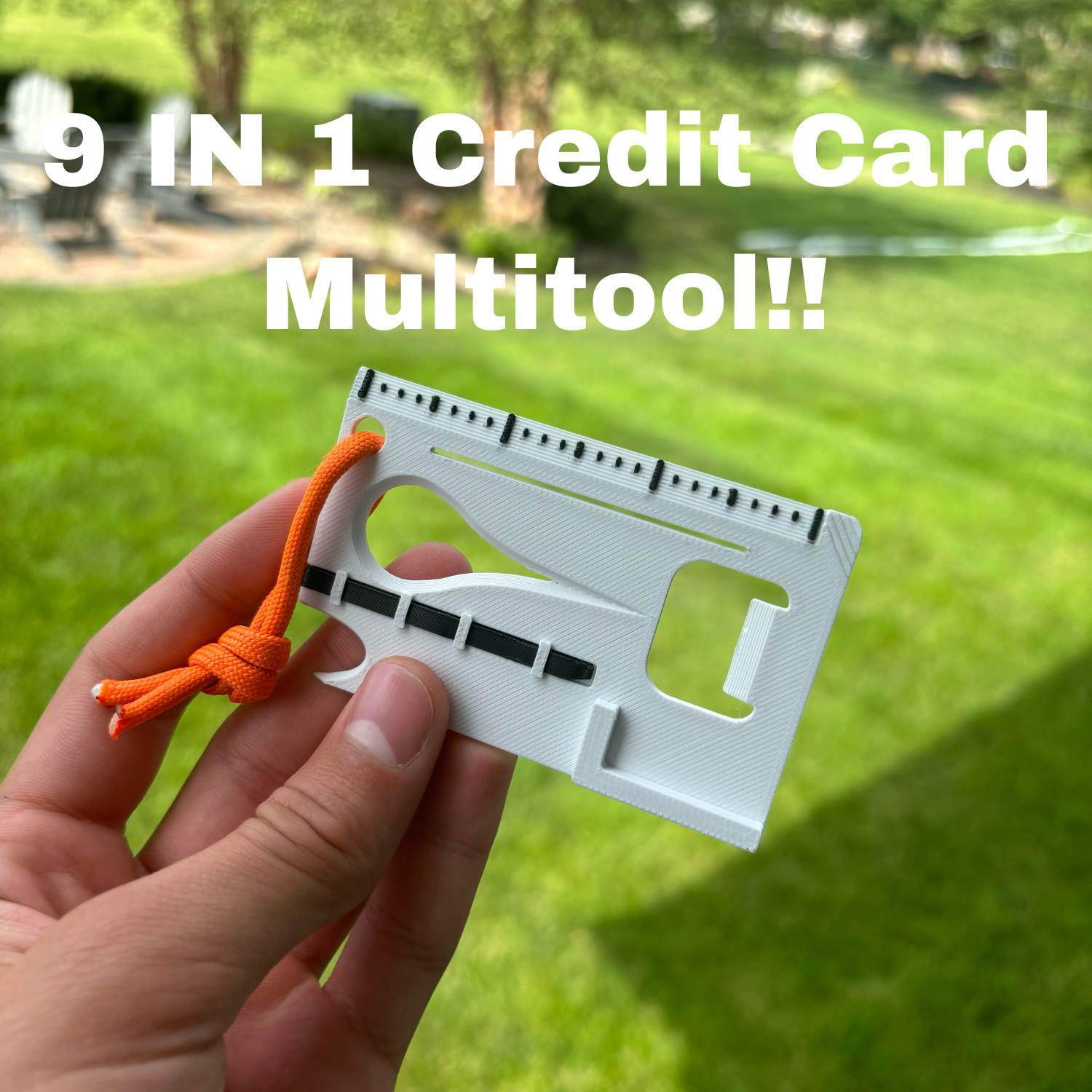 THE ULTIMATE 9 in 1 Credit Card Sized Multi Tool