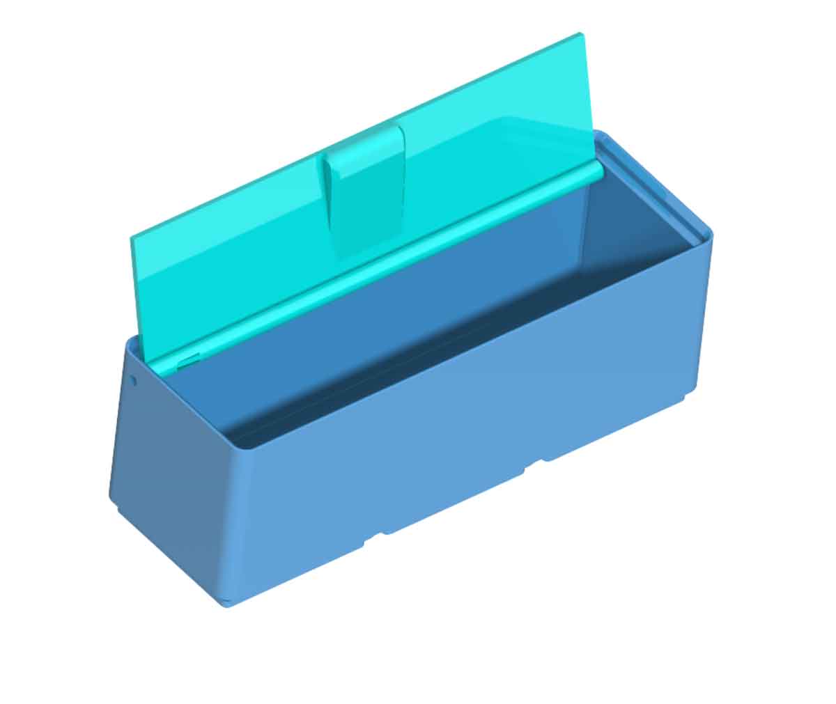 Gridfinity 1xY Single Compartment Lidded Bins v2.1