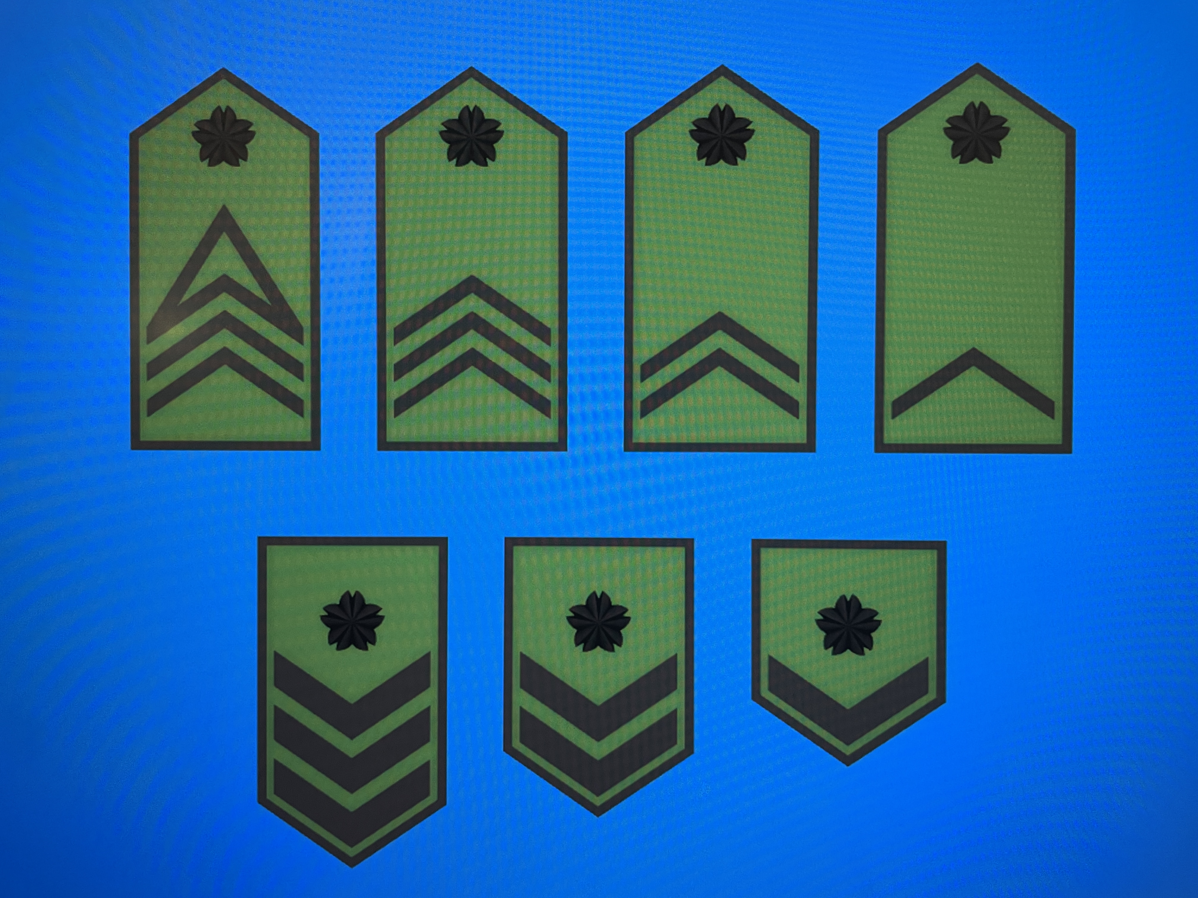 JGSDF Enlisted Ranks (Army) by Rithm3D | Download free STL model ...