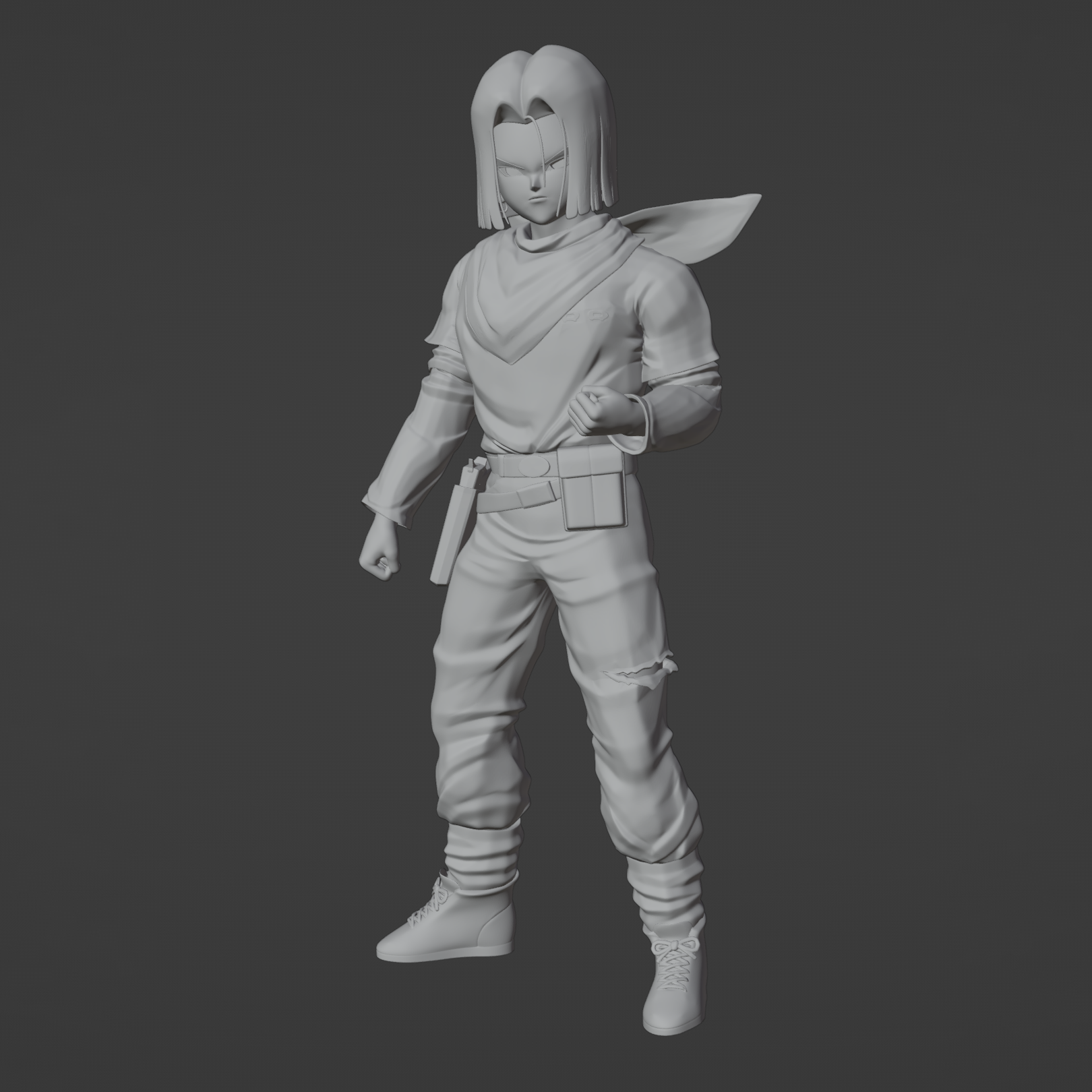 Miniatura 2 do modelo 3D Android 17 (DBZ)