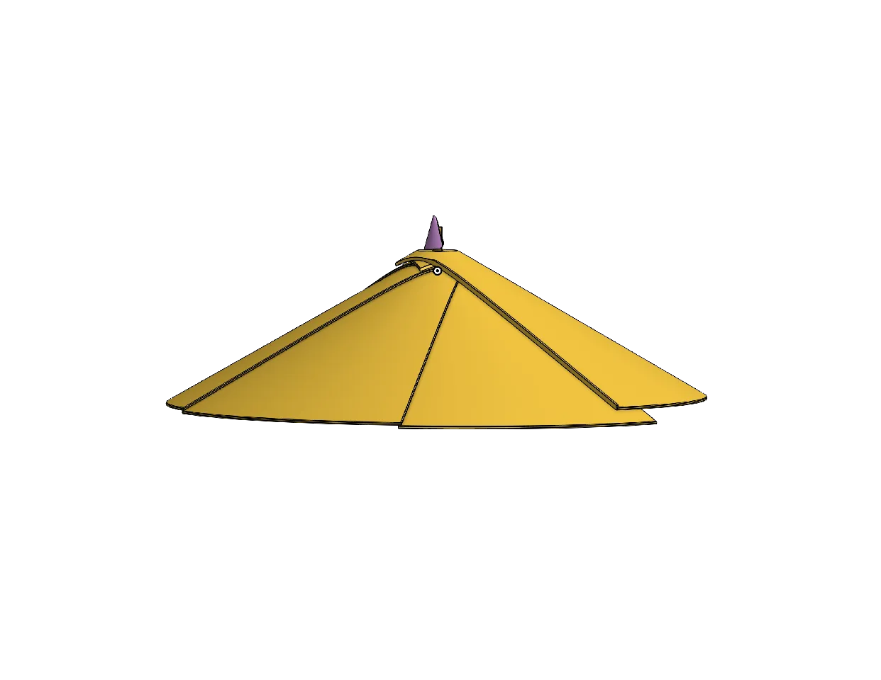 Print in Place Collapsible Rice Hat V1 by JCisMe | Download free STL ...