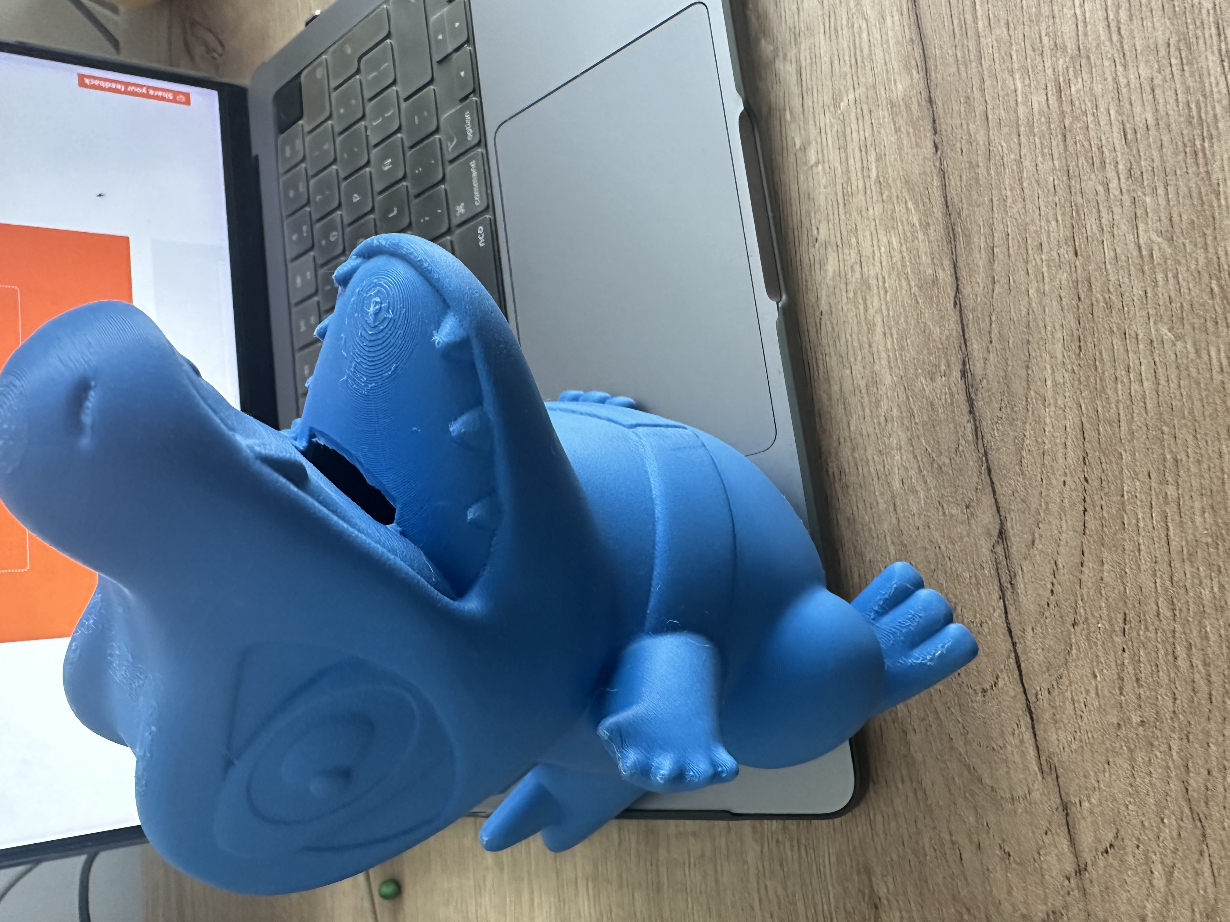 Pokemon Totodile Piggybank with NFC holder