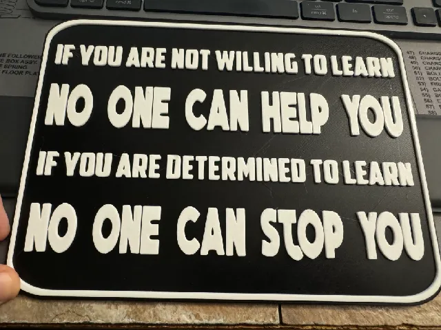 Insirational Sign about Learning - No One Can Stop You