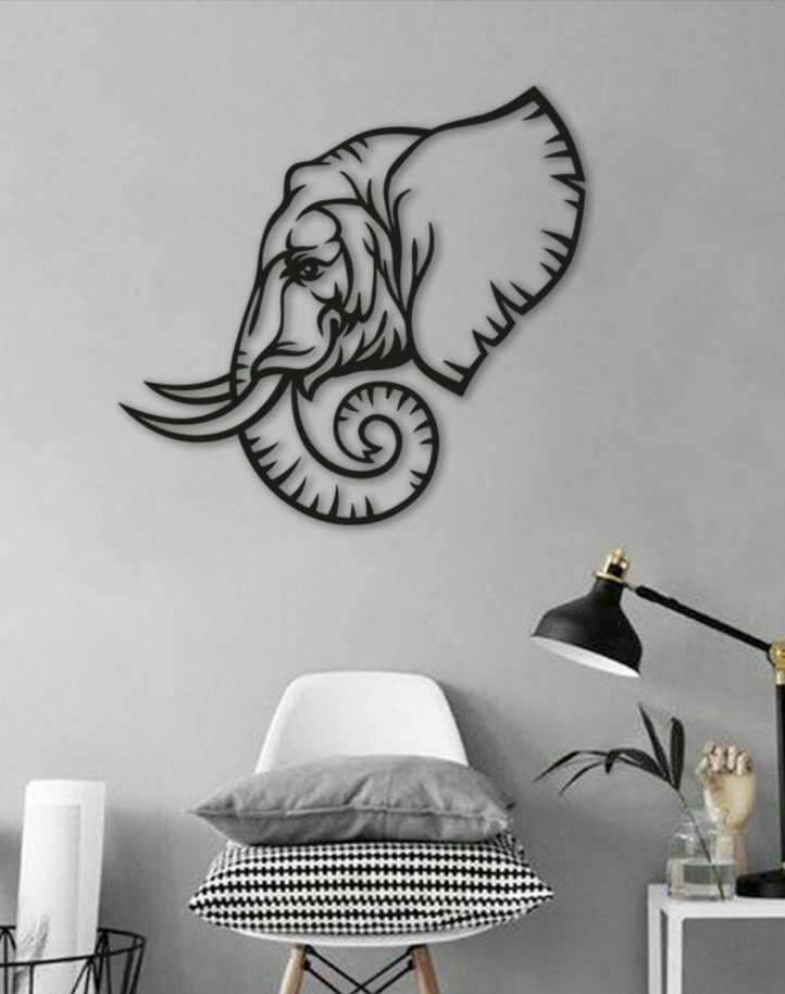 elephant wall decor by Jura Švébiš | Download free STL model ...