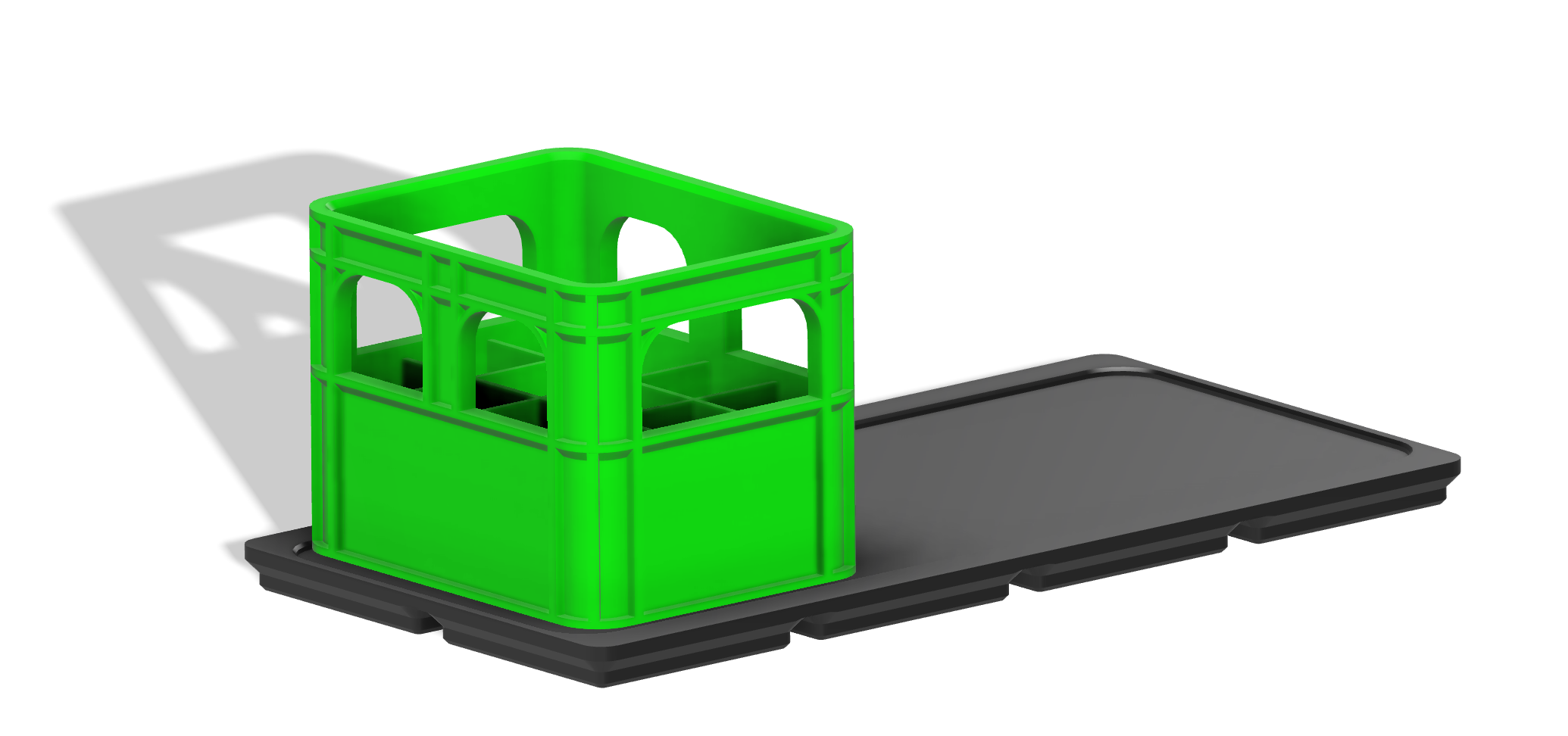 Gridfinity base for beer crate — miniatura 3