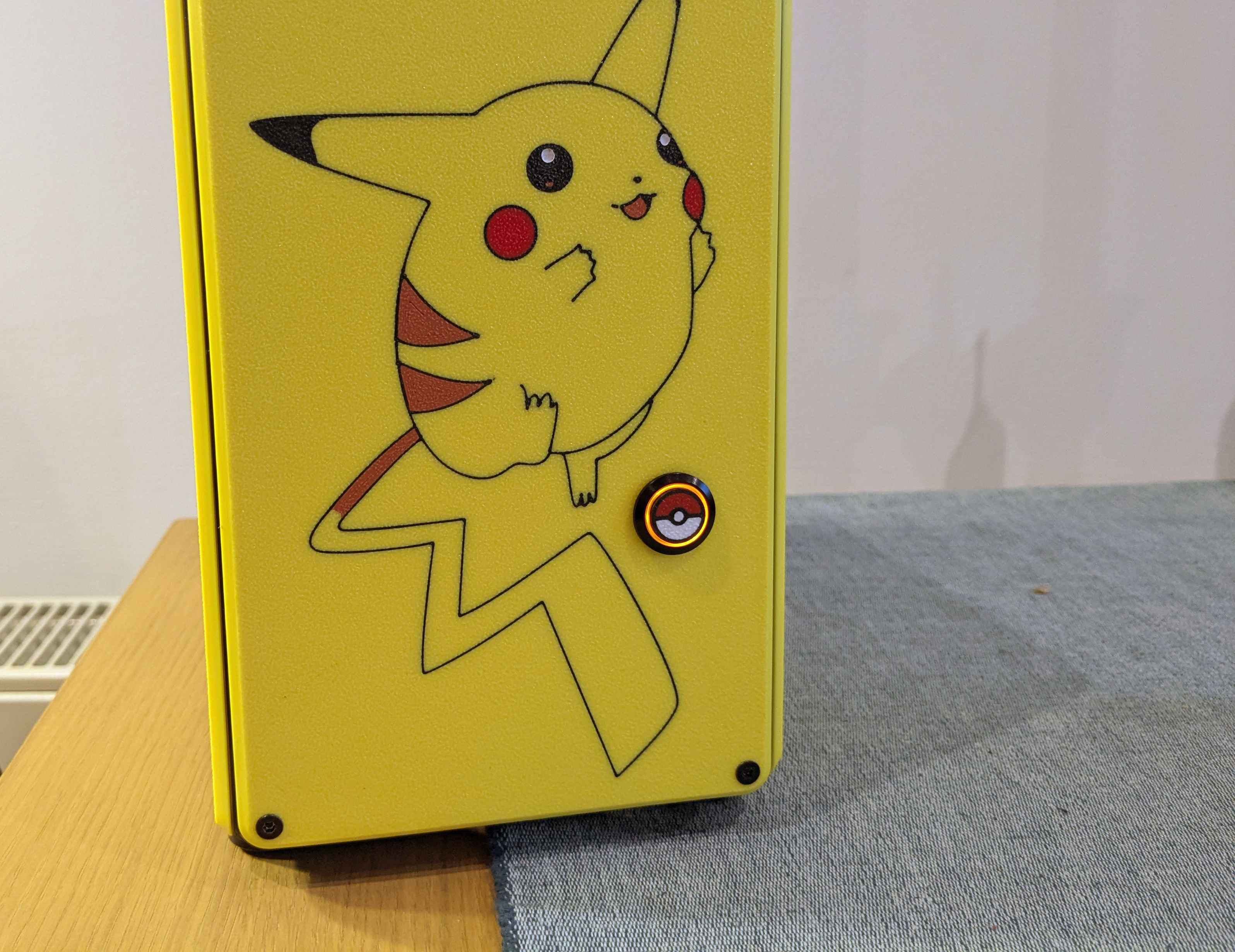 Pokeball cover for 16mm momentary switch