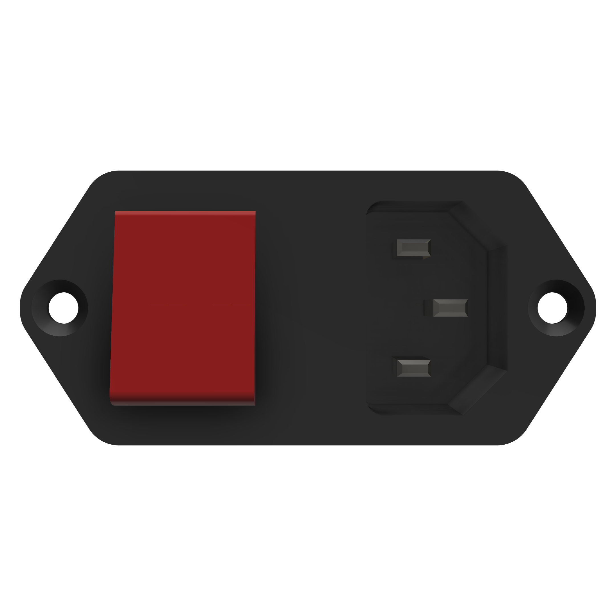 AC Power Supply Connector IEC 320 C13 Socket 10A Fuse Switch