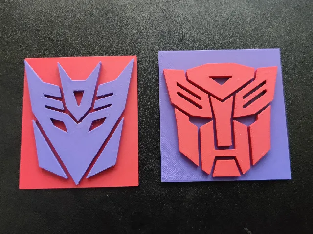 Transformers Faction Emblems: Autobots and Decepticons Coaster