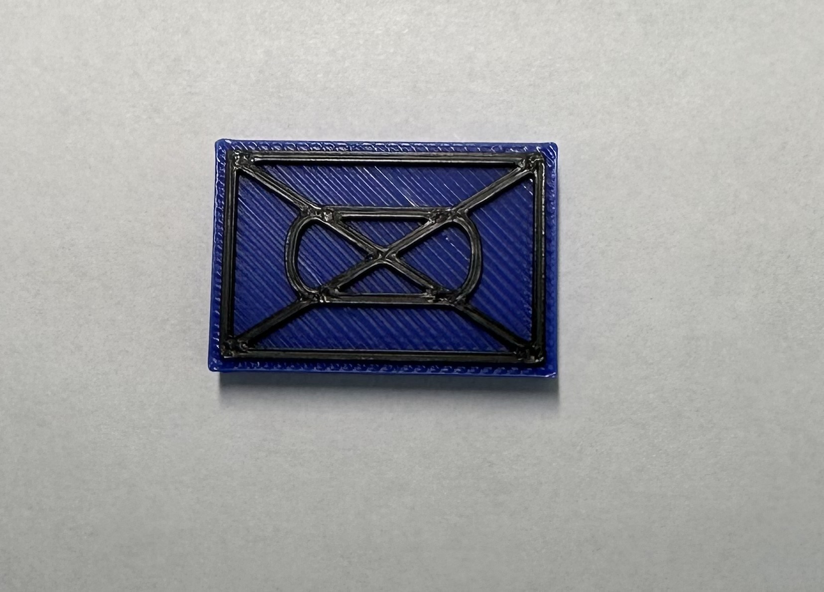 Militärisches Symbol Panzergrenadier Blau (ohne Einheitsgröße)