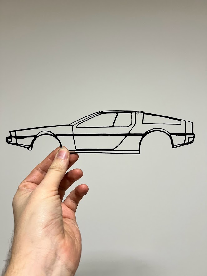 Delorean DMC12 Silueta / Sihoulette
