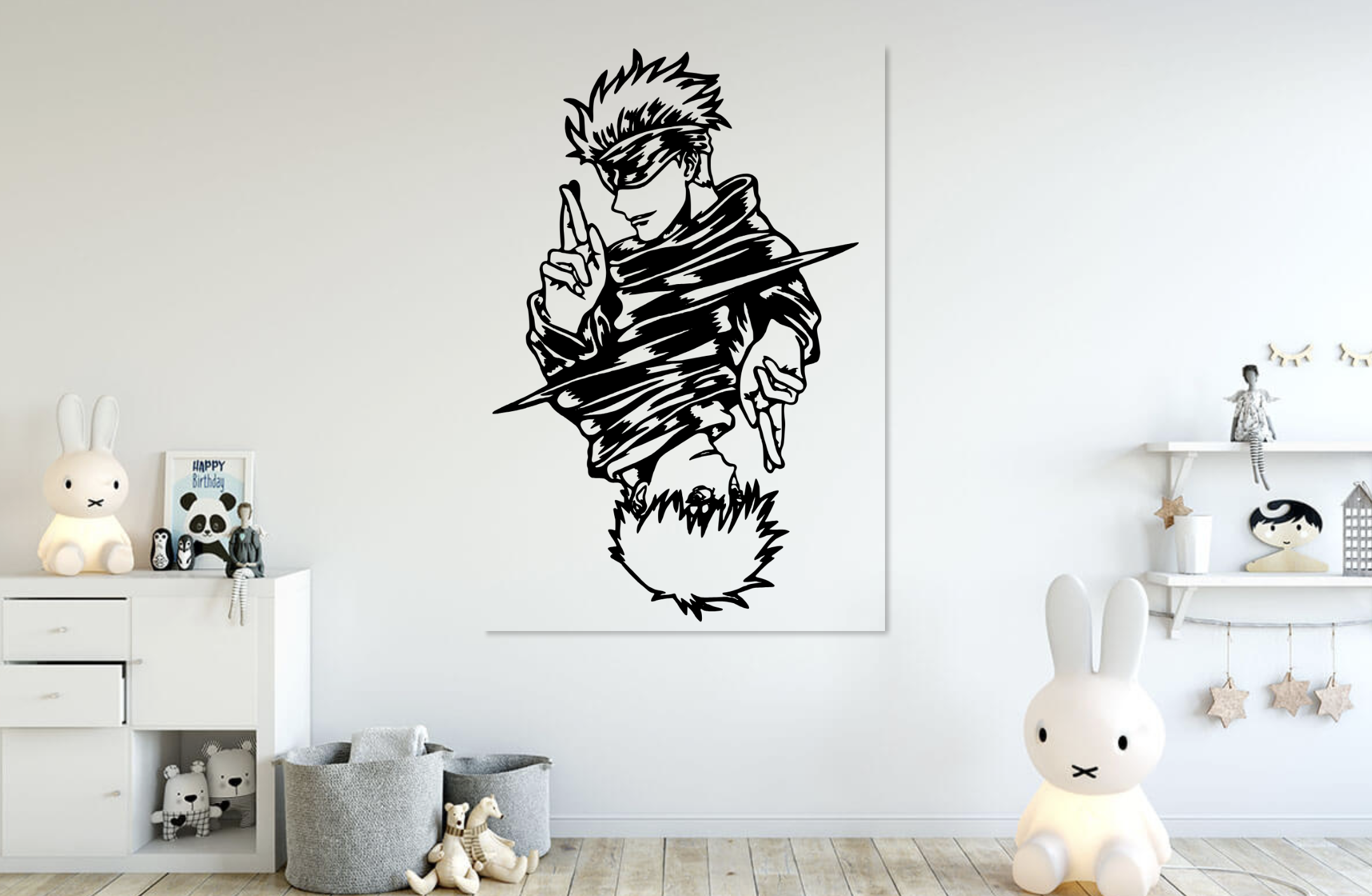 Satoru Gojo - Jujutsu kaisen 2d wall art - home decor von TheWallArtGuy ...