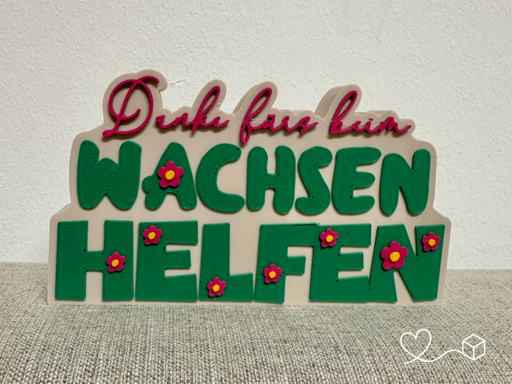 Danke fürs beim Wachsen helfen – Dankeschön Deko