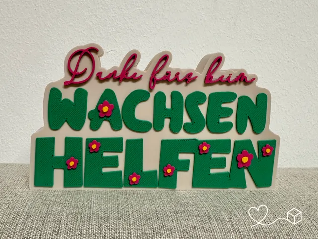 Danke fürs beim Wachsen helfen – Dankeschön Deko