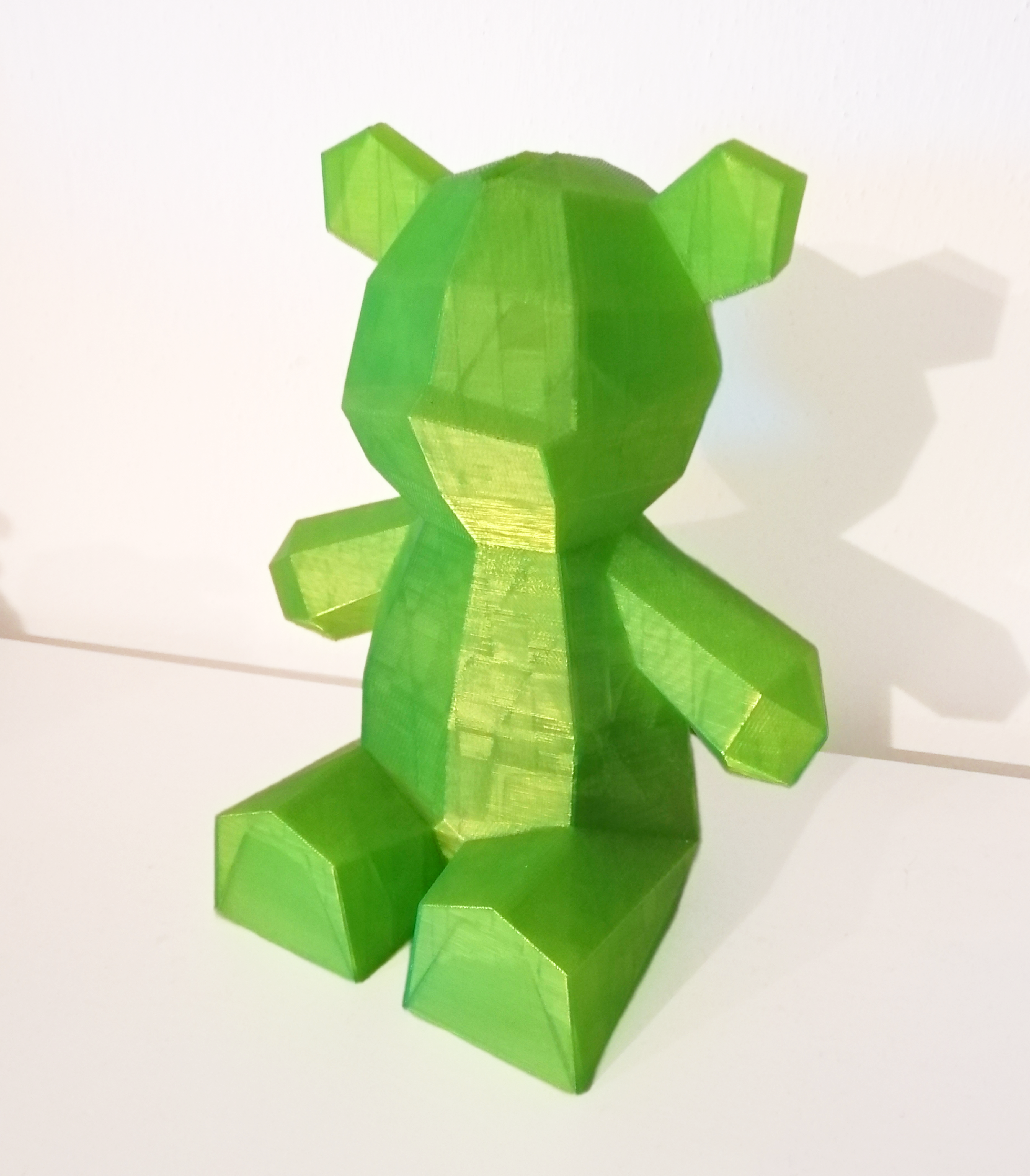 Lowpoly Teddy Bear Coin Bank