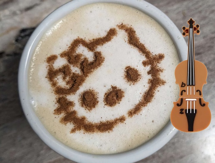 KITTY - coffee stencil