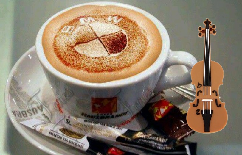 BMW - coffee stencil