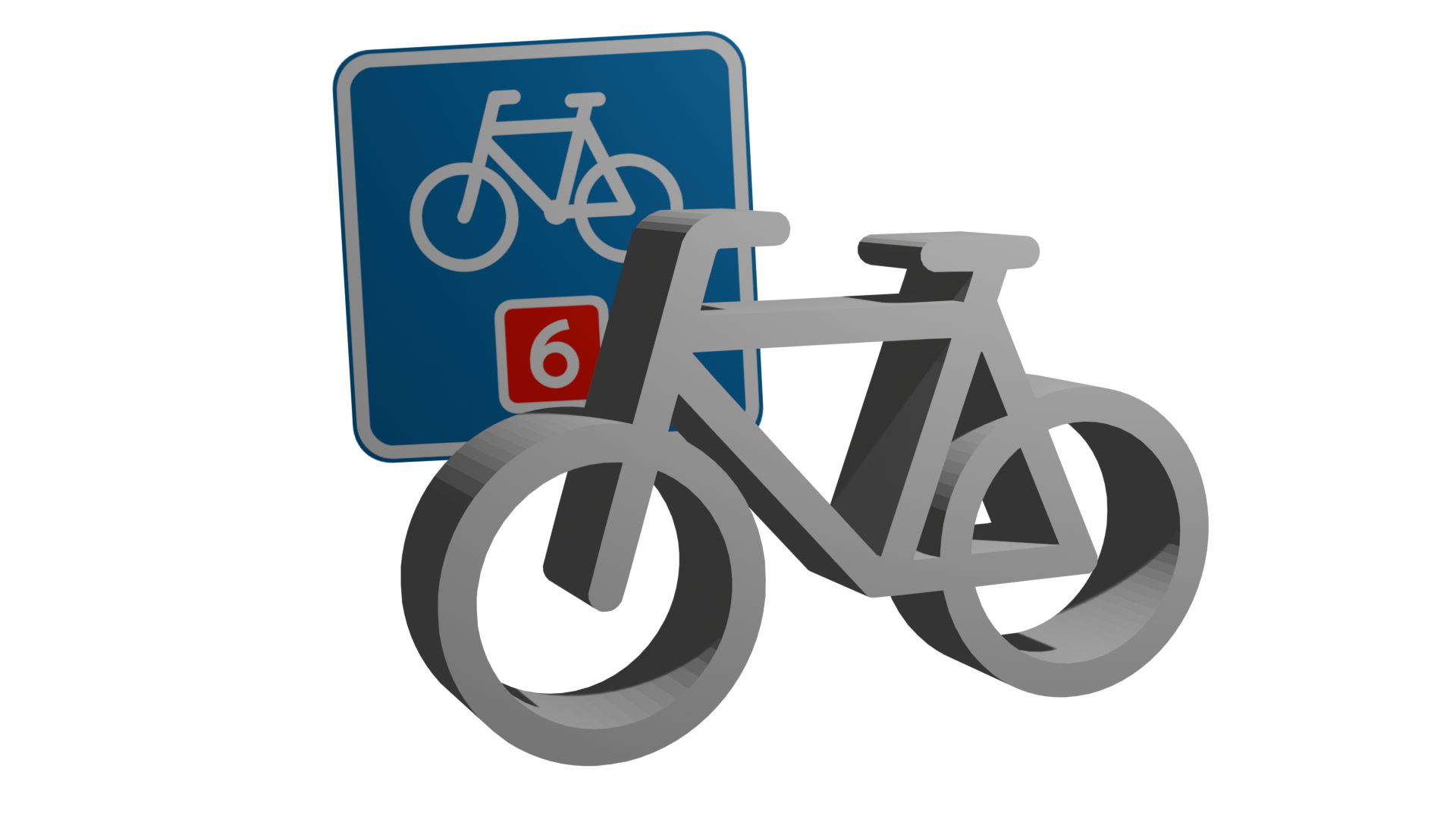 Danish Road Sign Bike