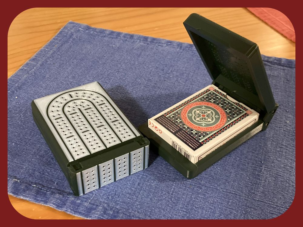 Compact Folding Cribbage Board