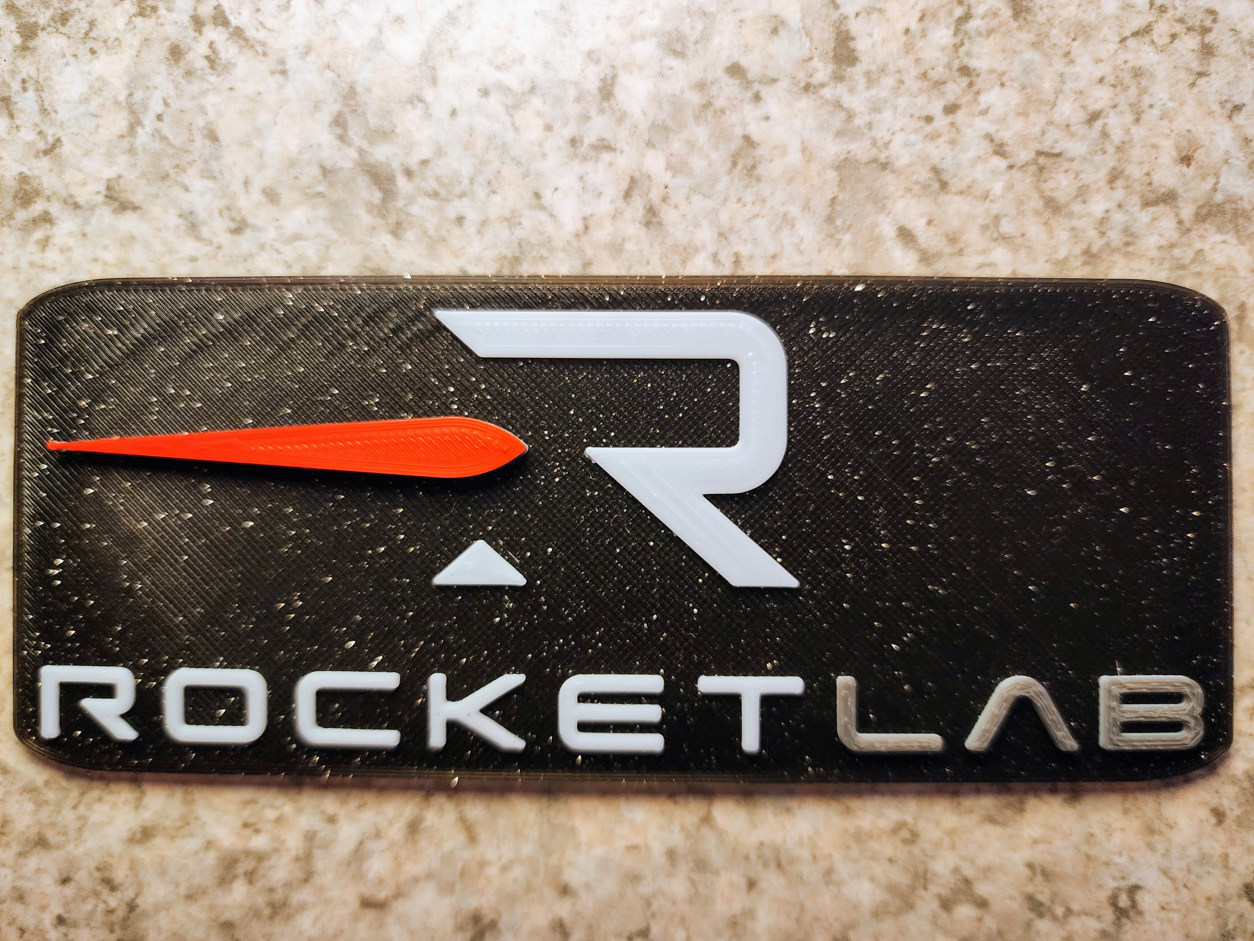 Rocket Lab Logo Plate