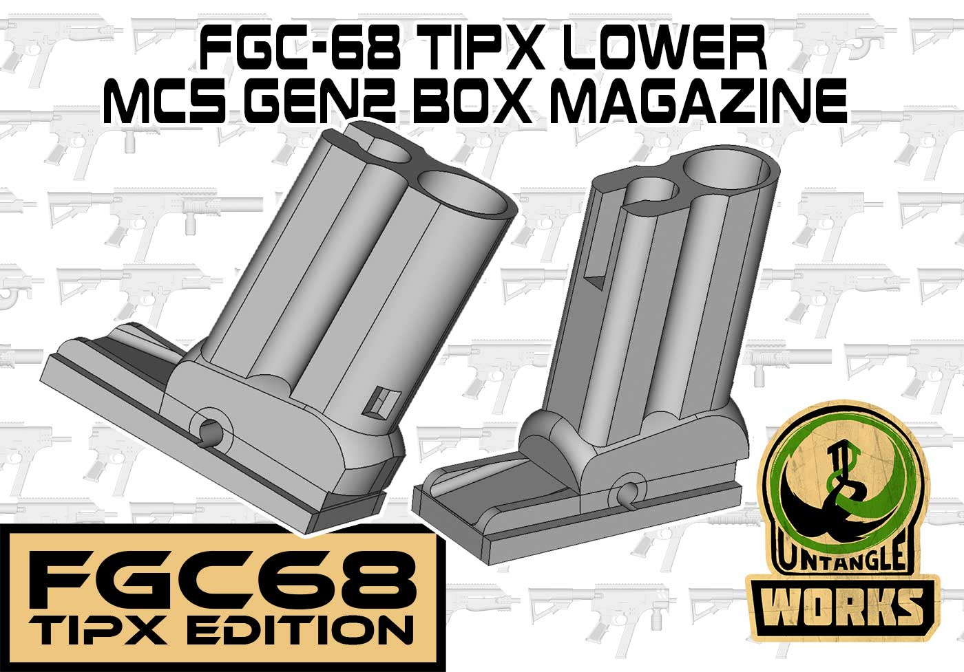 MCS gen2 box mag tower for FGC-68 TIPX lower by UntangleWORKS ...