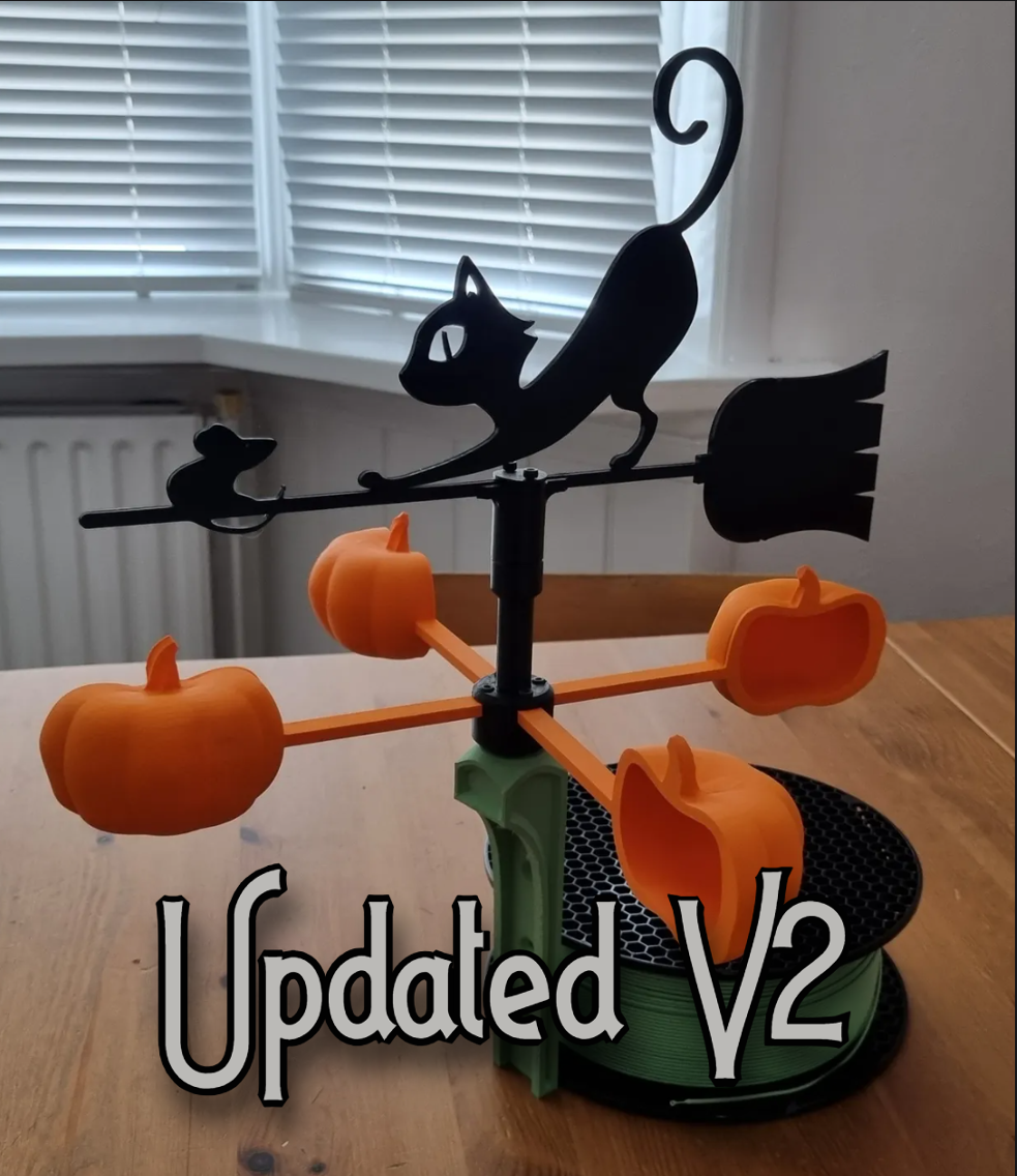 Wind vane Pumpkin Cat