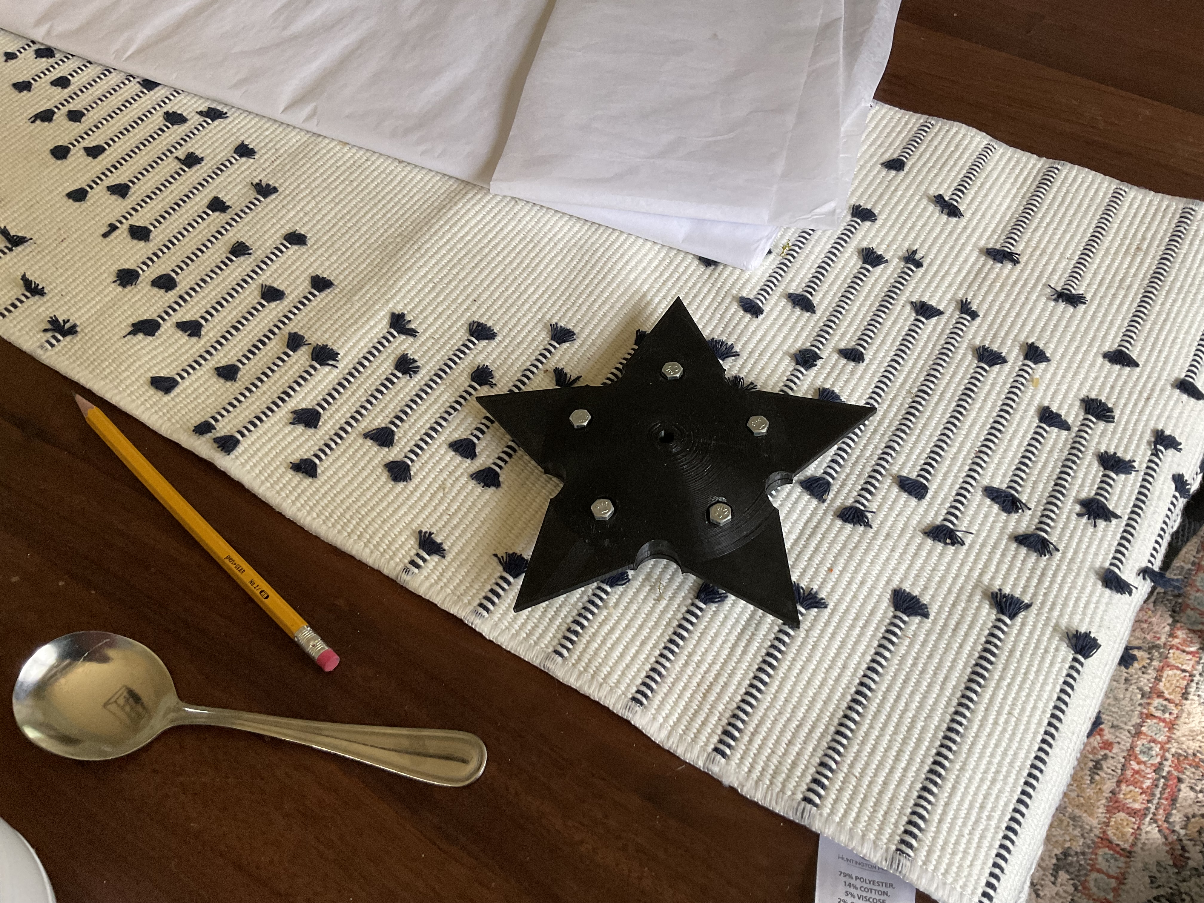 Compressed gas powered Ninja Star (test)