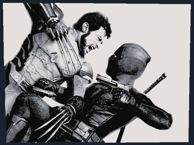 Deadpool vs. Wolverine Hueforge