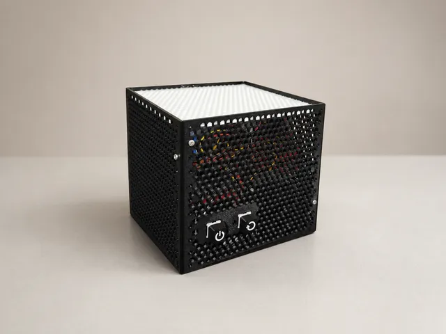 OpenSCAD fully parametric honeycomb mini PC case