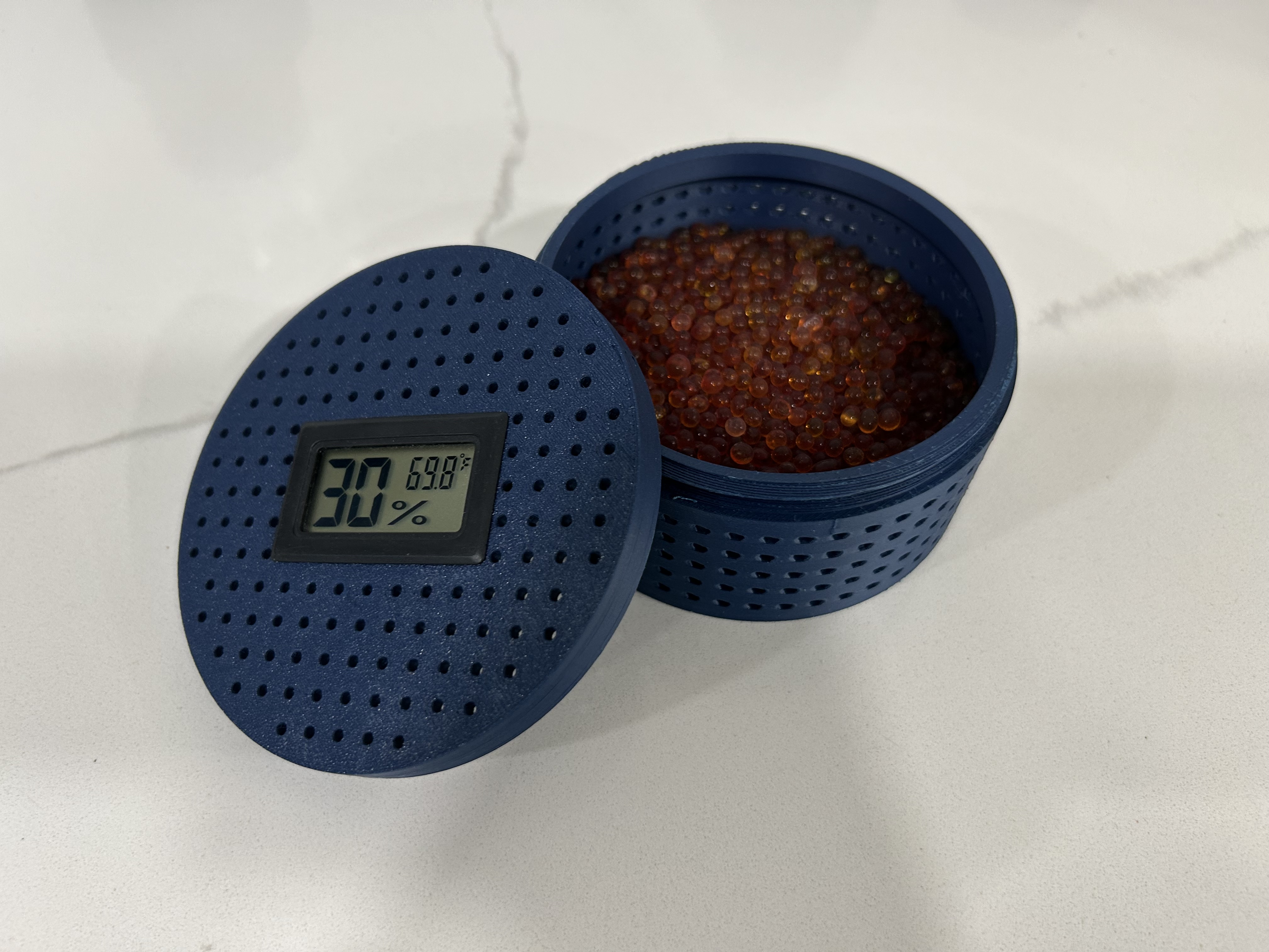 Screw-lid Desiccant Containers + Hygrometer (18 Variations!)