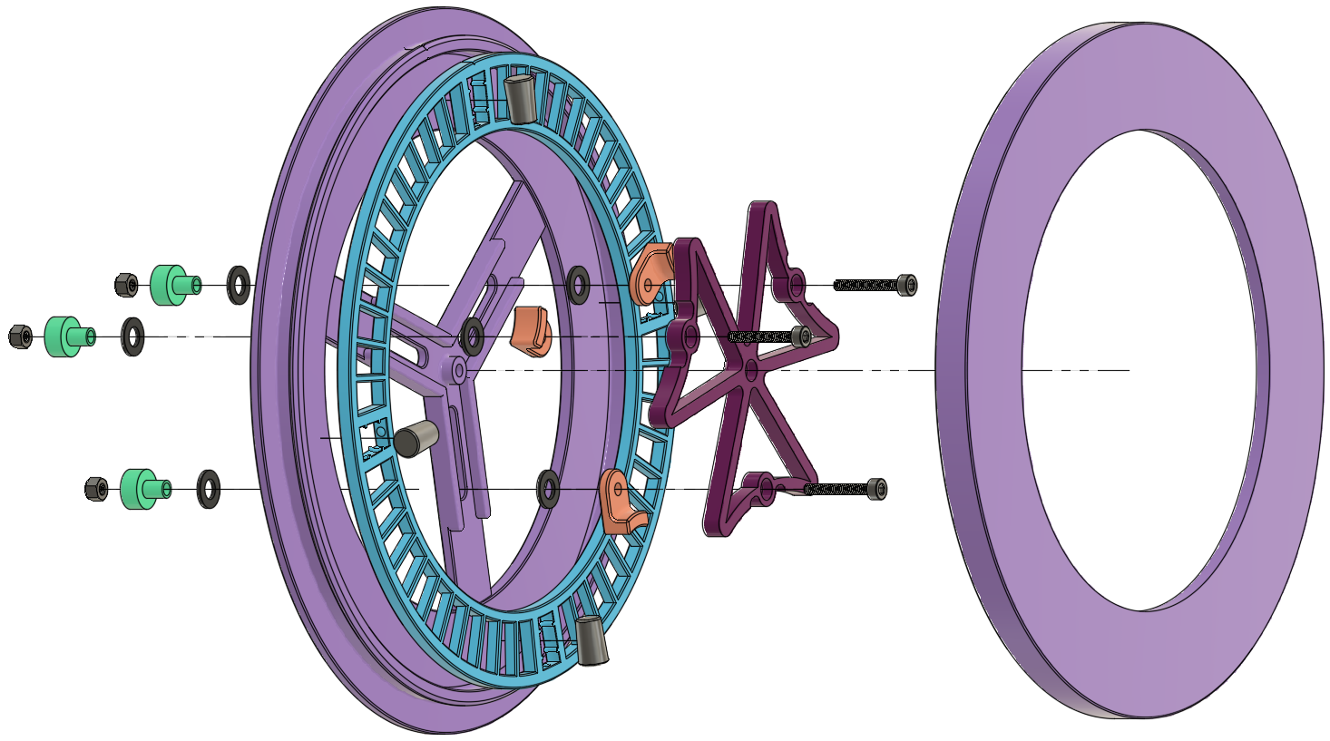 Universal Horizontal Spool Holder Doubles As A Lazy Susan By Halles Download Free Stl Model 6841