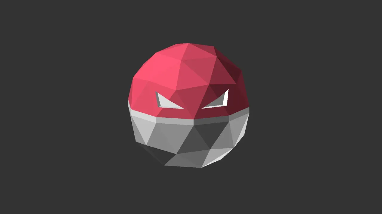 Ninjatoes' papercraft weblog: Papercraft Pokémon Voltorb and Electrode