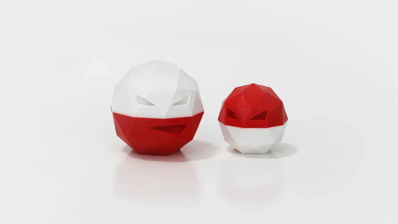 Ninjatoes' papercraft weblog: Papercraft Pokémon Voltorb and Electrode