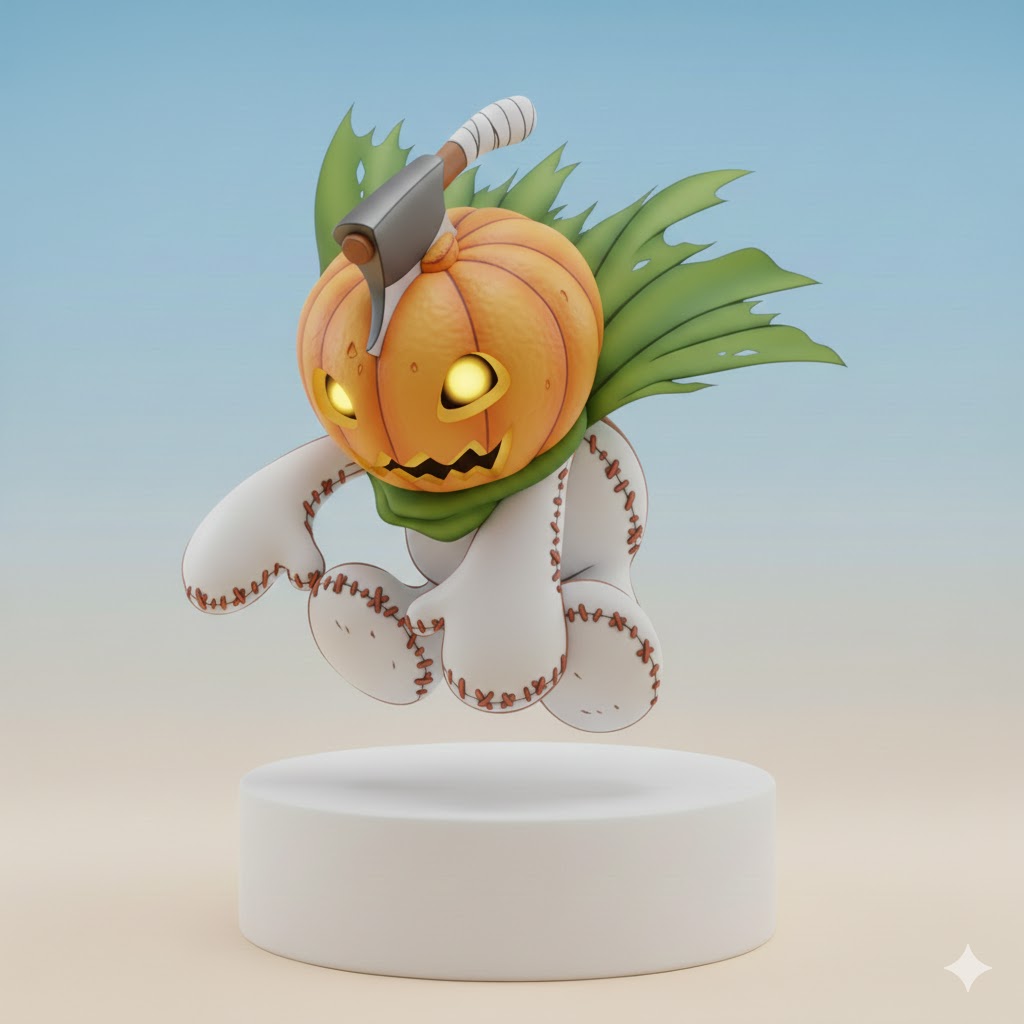 Pumpmon Digimon Creature Model