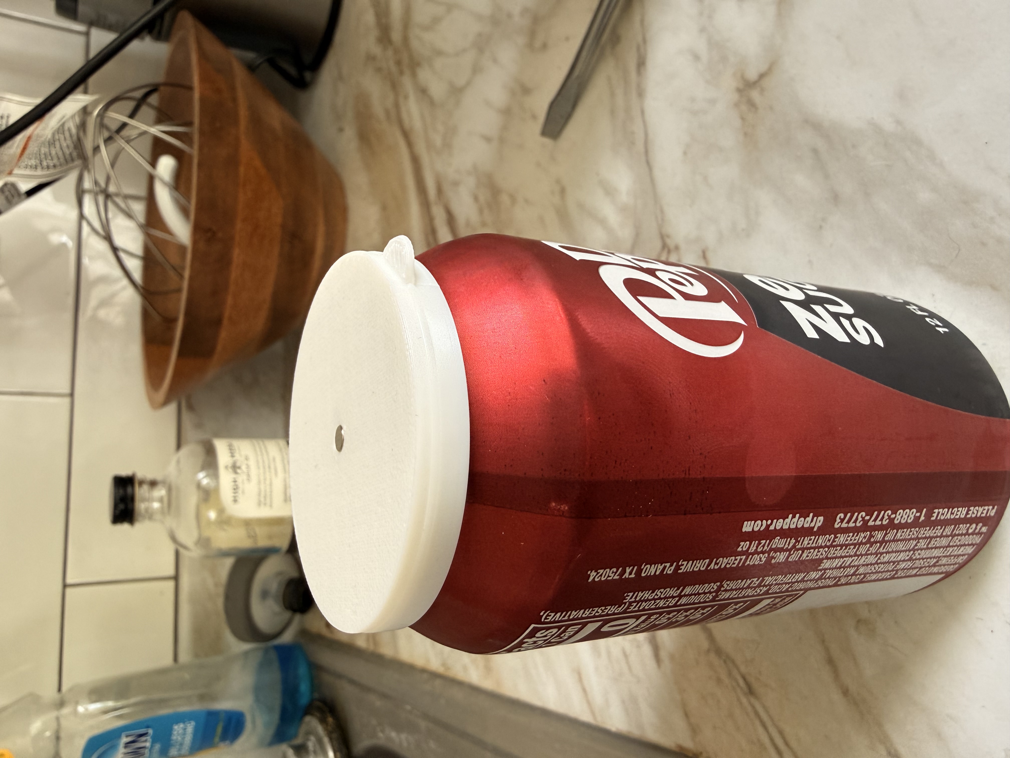 Soda Can Lid with Magnet