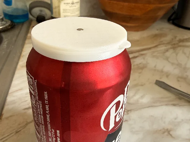 Soda Can Lid with Magnet
