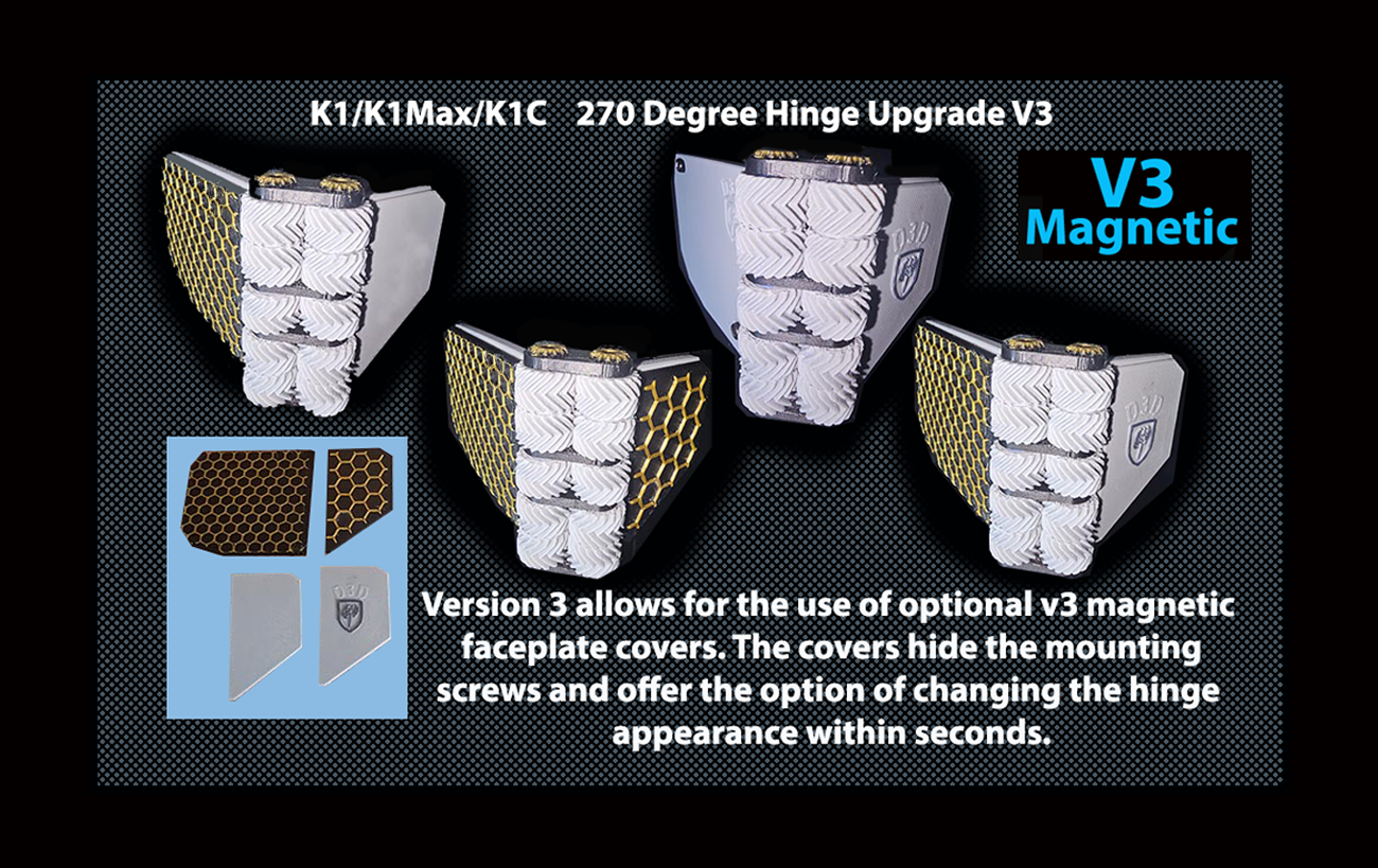 270 degree hinges (V3) magnetic faceplates upgrade