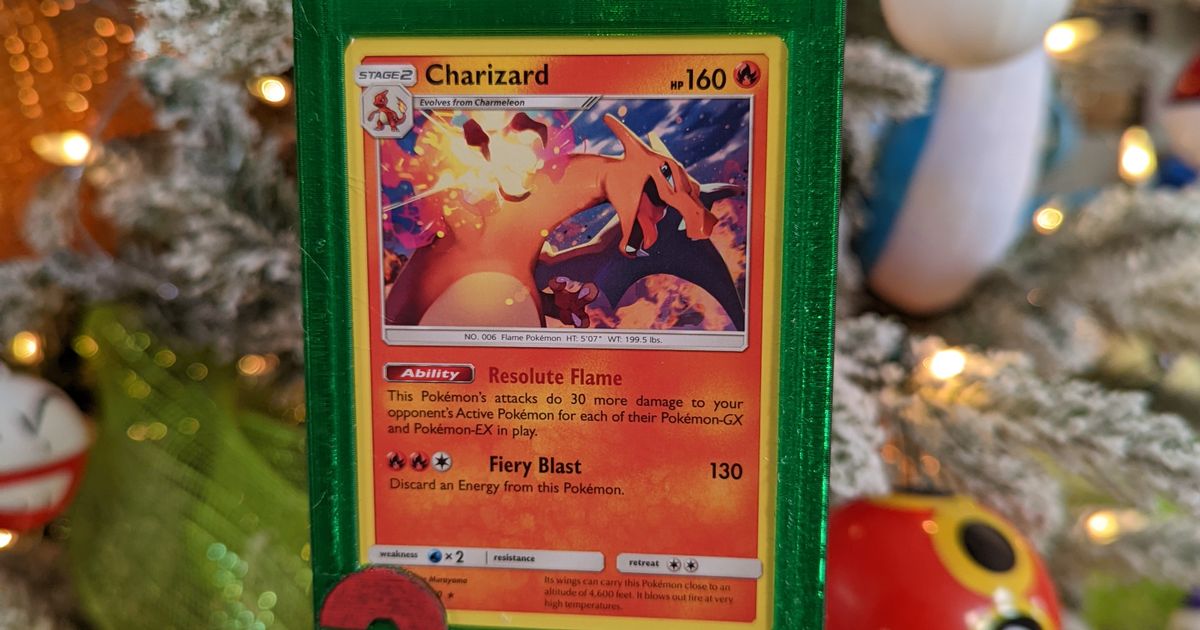 Pokemon Card Ornament by Rise & Design | Download free STL model |  Printables.com