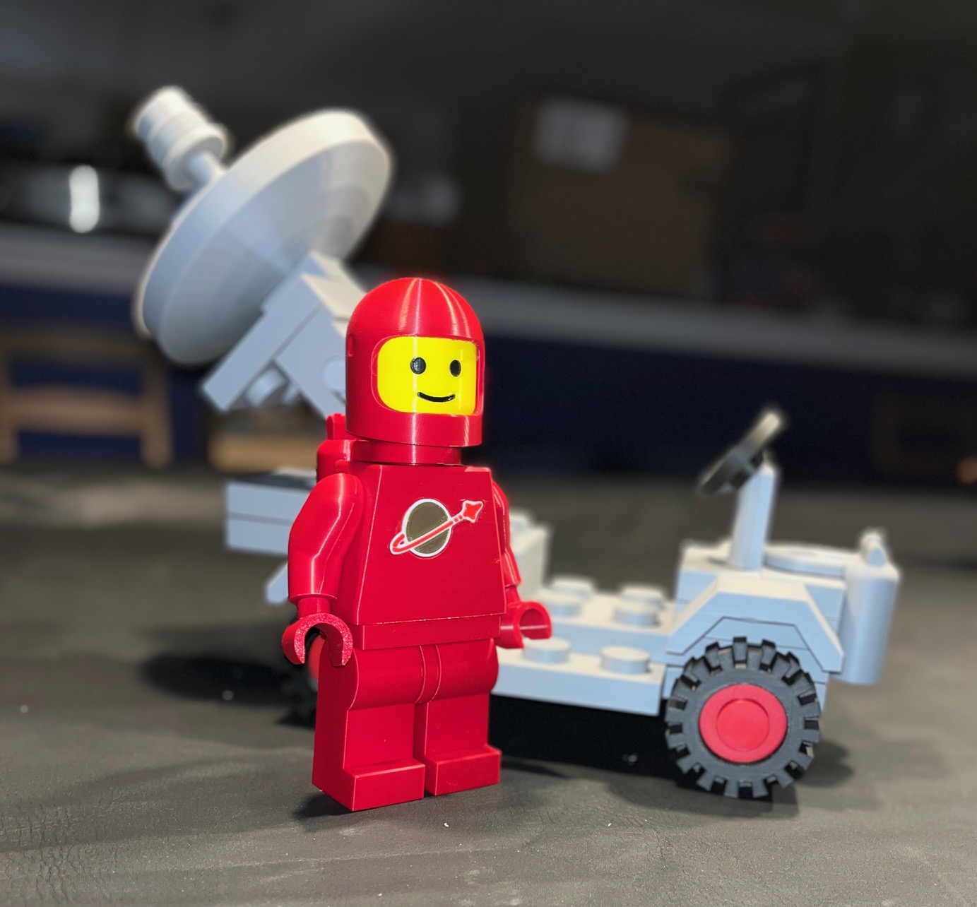 Mega-sized Brick Classic Space Radar Truck (5:1 scale)
