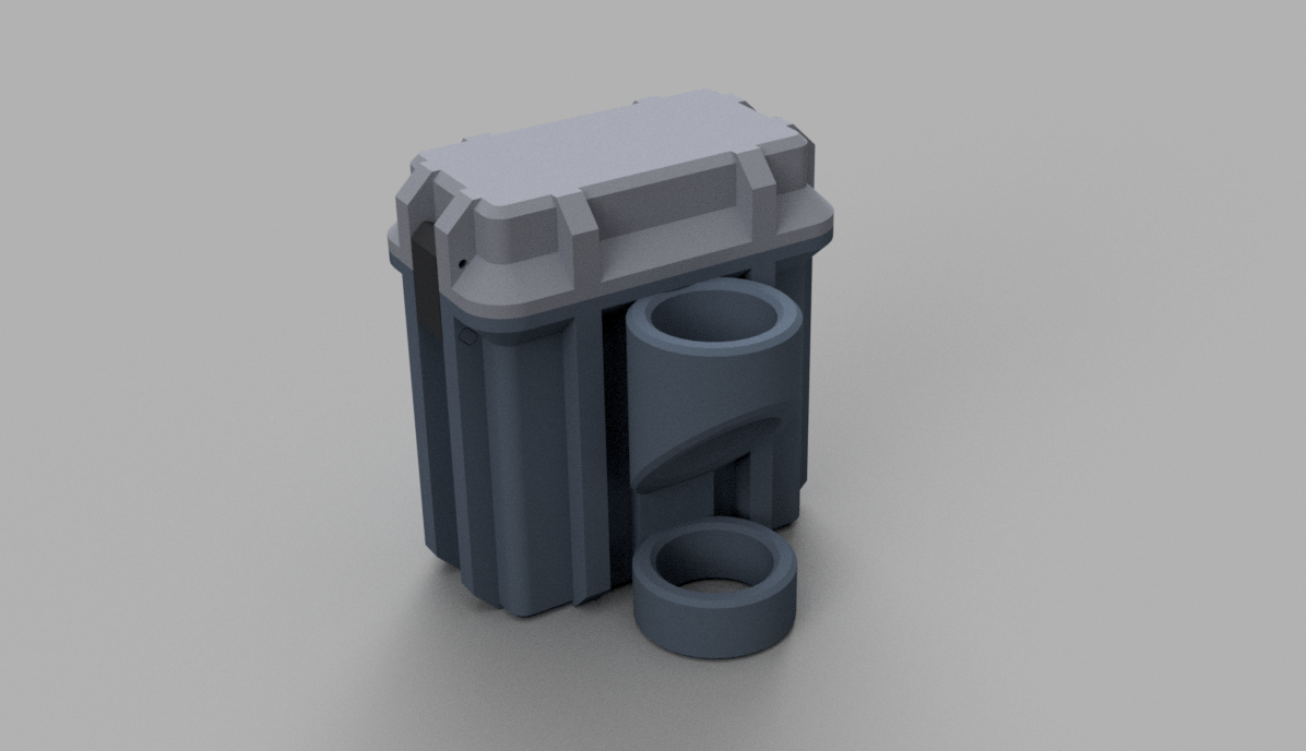 Rangefinder box for ZUCA pole (parametric)