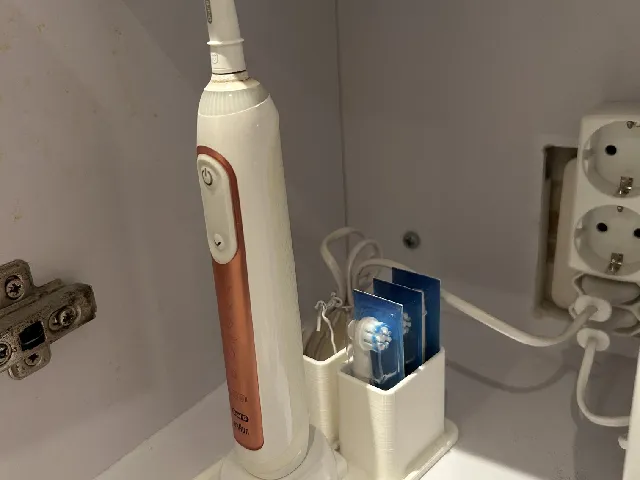 Electrical Toothbrush Holder with Storage