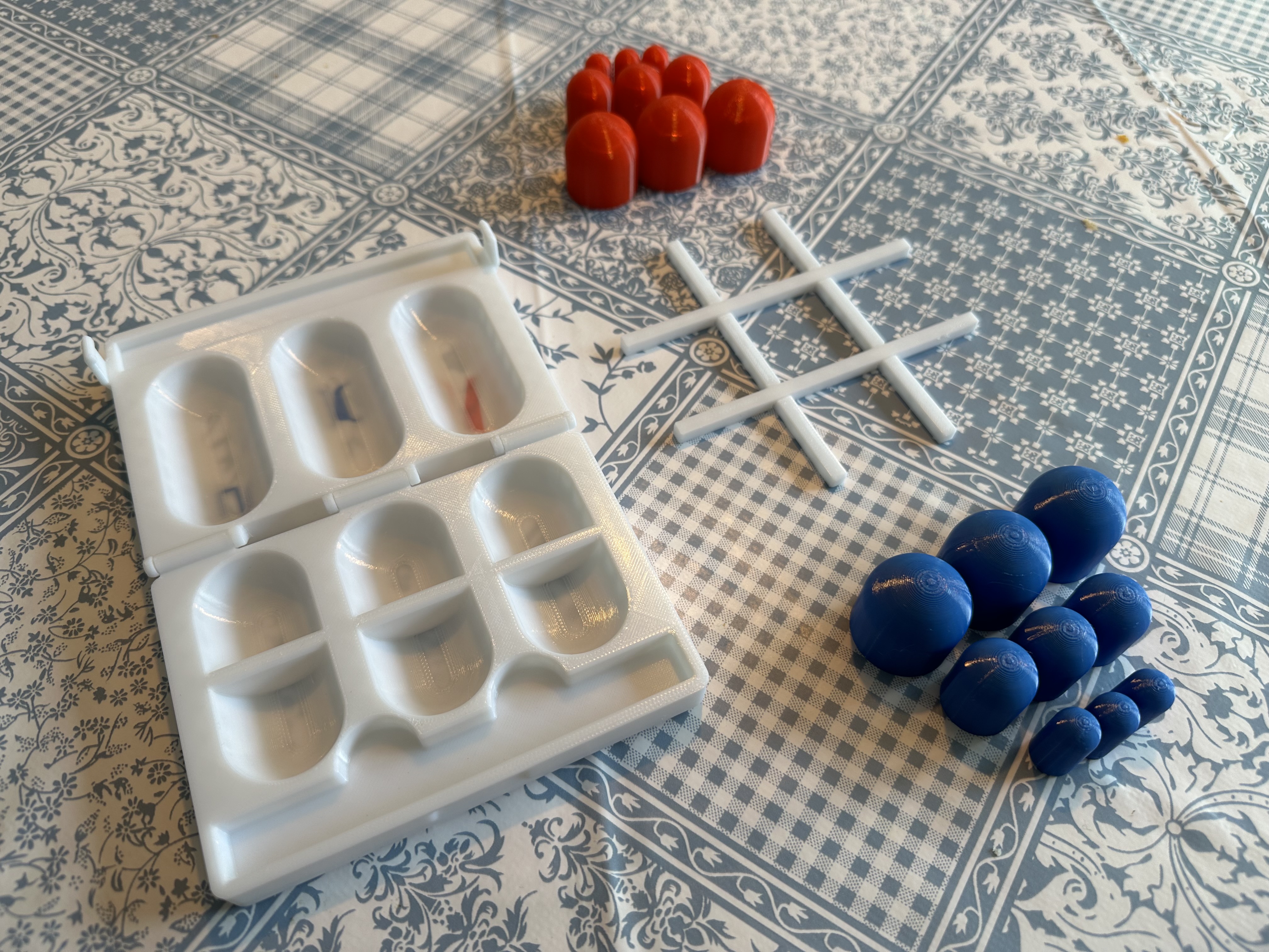 TicTacToe 3D - Mini Game - With print in place box
