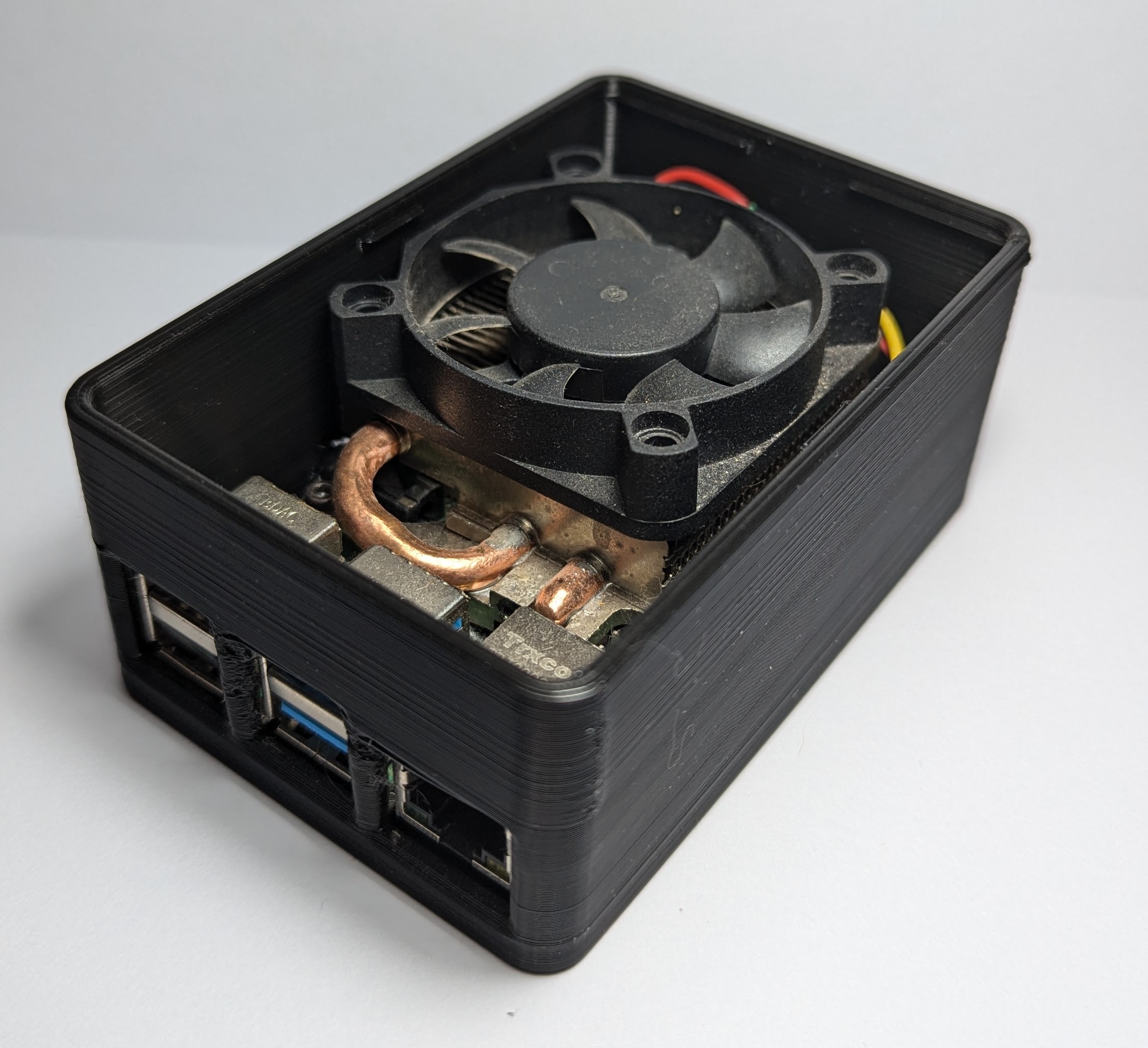 Raspberry pi 4b Case 50mm Fan 3D model thumbnail