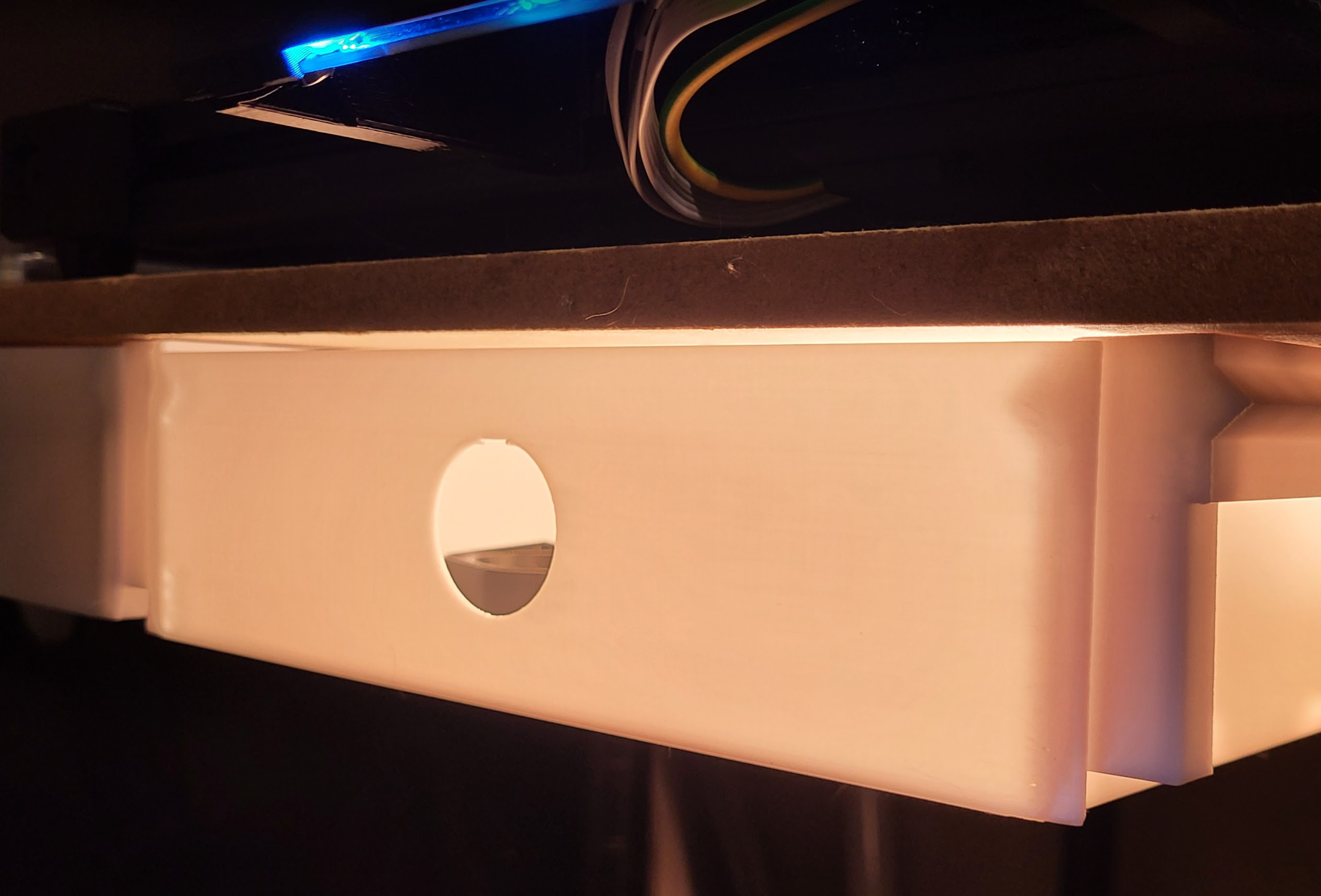 Modular Desk Drawer w/ Minimal Material & Retention Pin