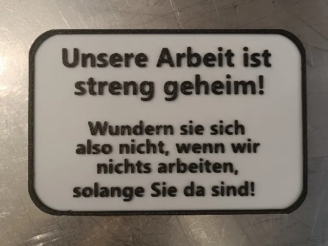 Information Schild