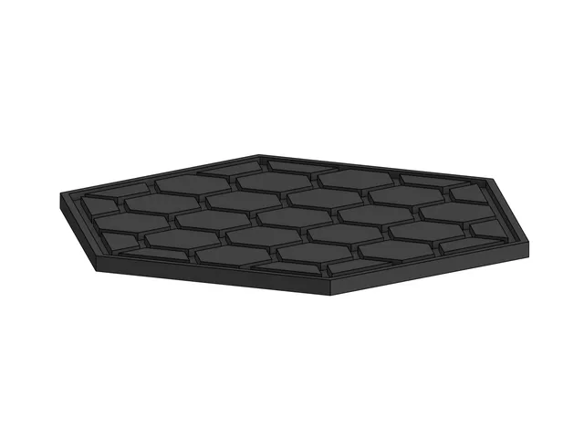 Coaster with Modern Hexagonal Design