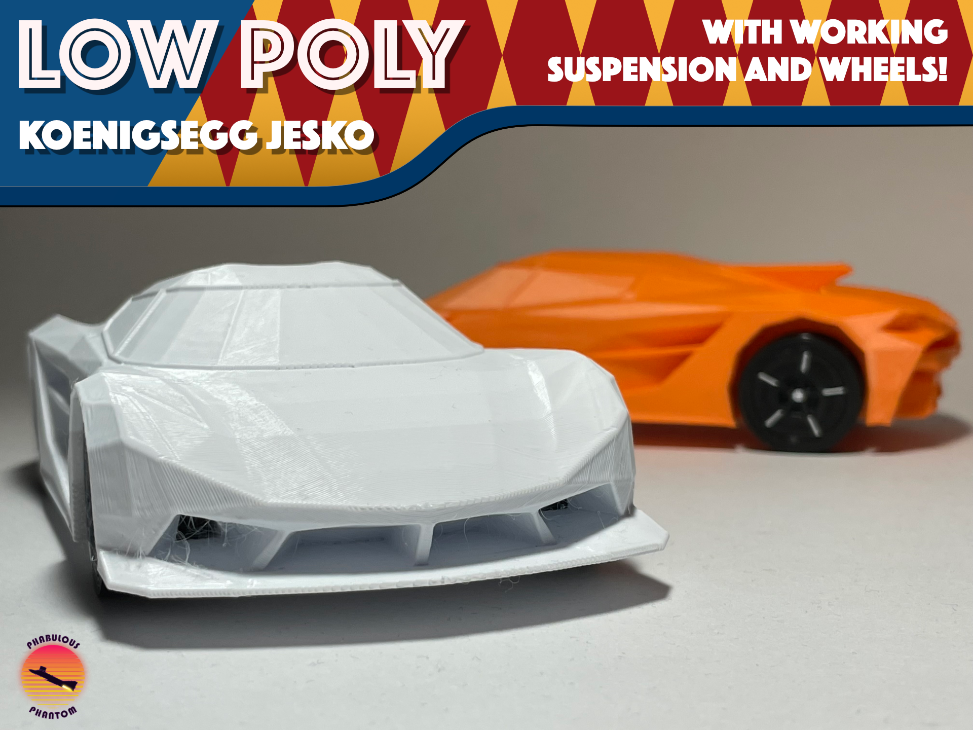 Low-Poly Koenigsegg Jesko Absolut - Modular Cars
