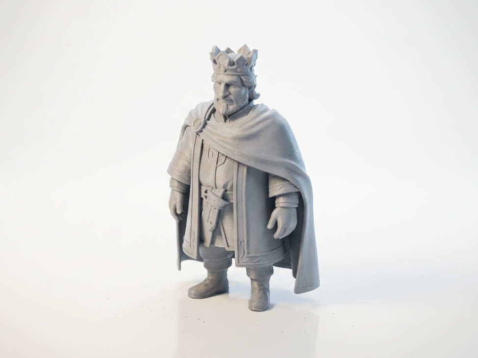 King Fantasy Medieval Figurine 3D Printable