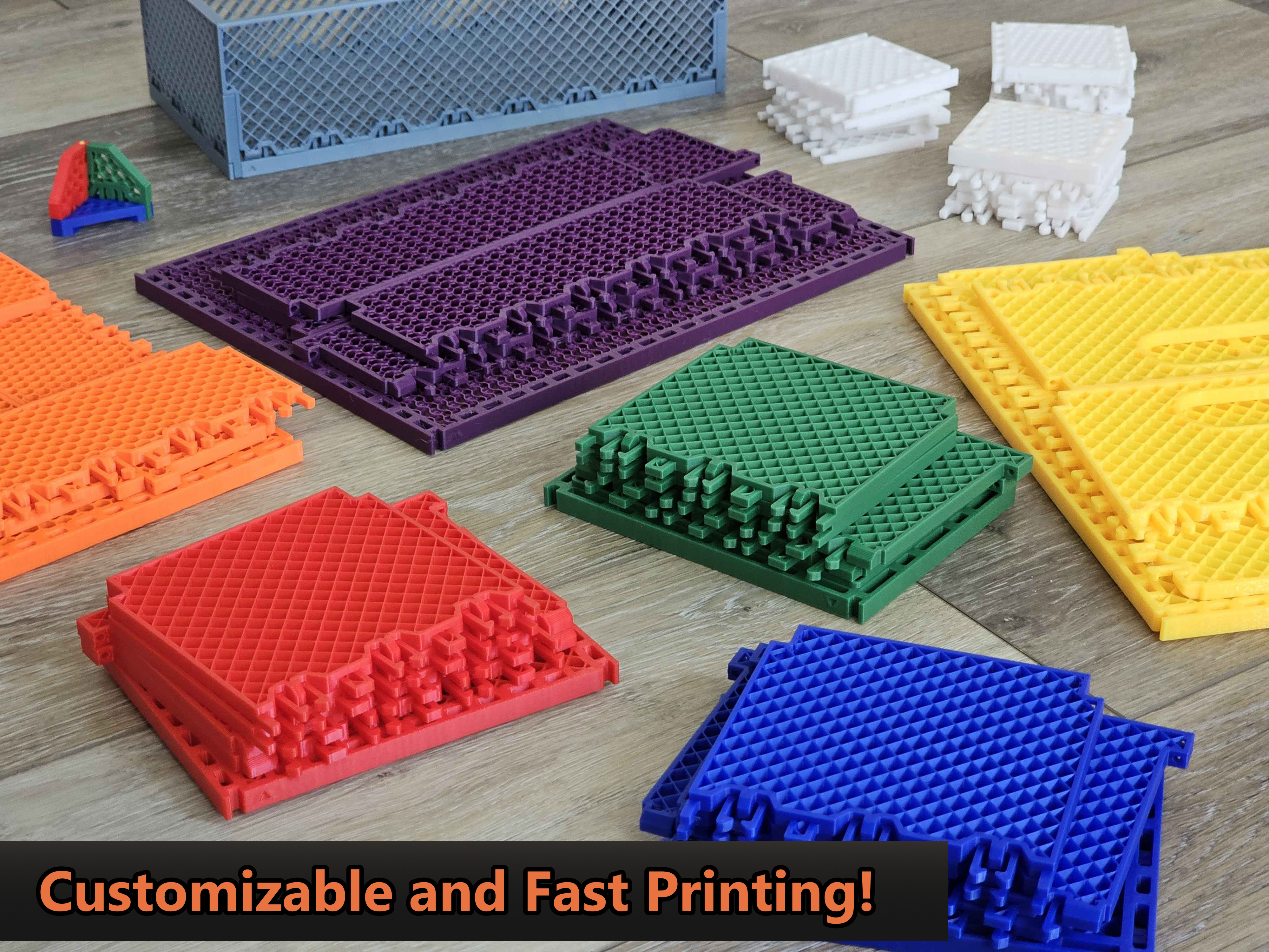 Miniatura 2 do modelo 3D Fast-Printing Infill Boxes (Stackable)