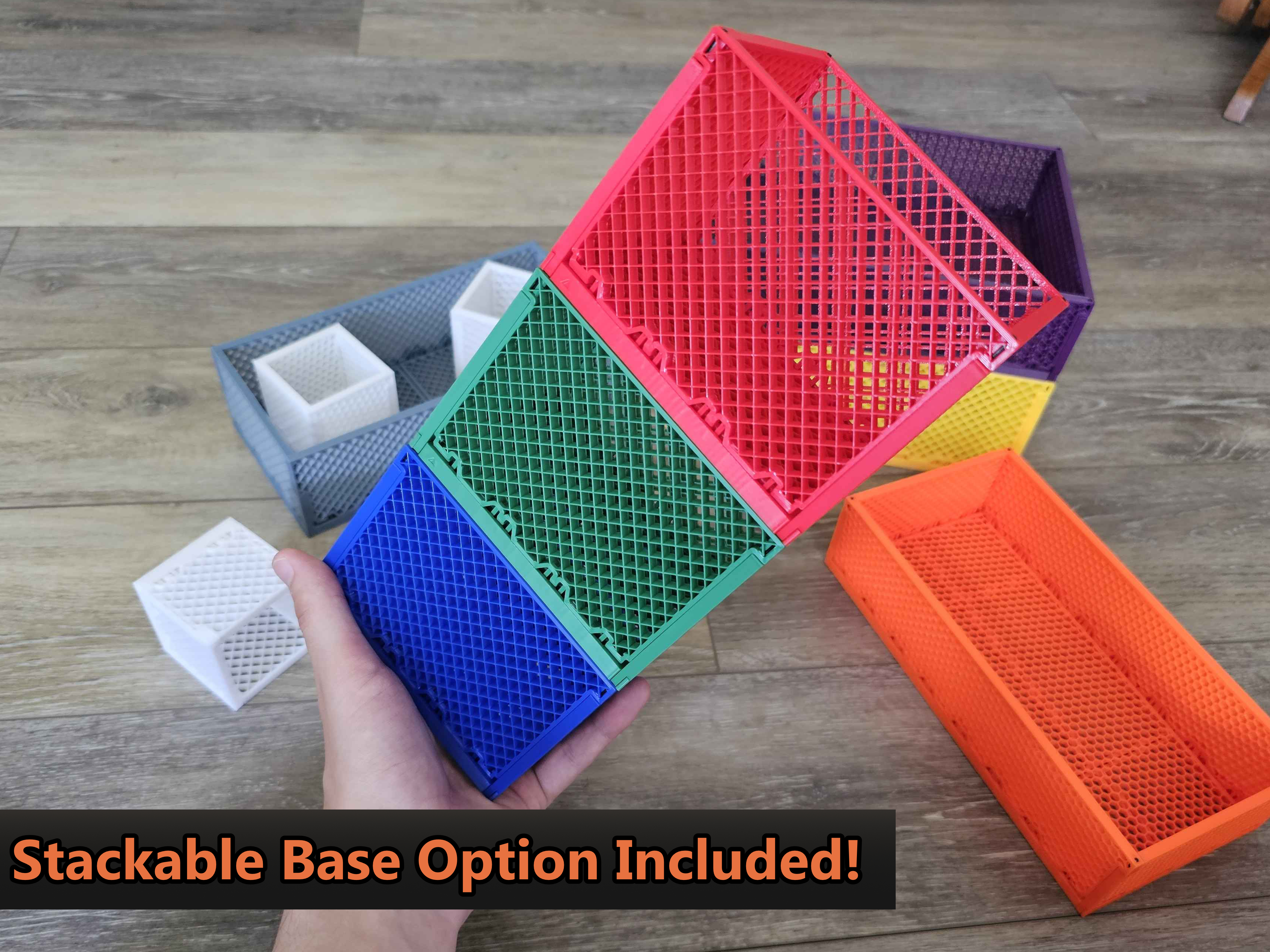 Miniatura 4 do modelo 3D Fast-Printing Infill Boxes (Stackable)